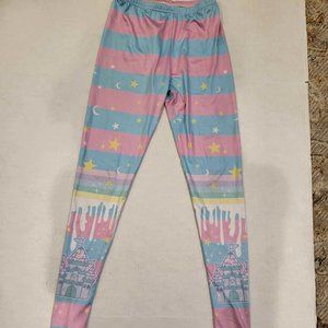 Pastel Goth Pink/Blue W/ Rainbow Castle Punk Goth… - image 1